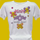 Mom is Wow Personalized Scoop Neck T-Shirt